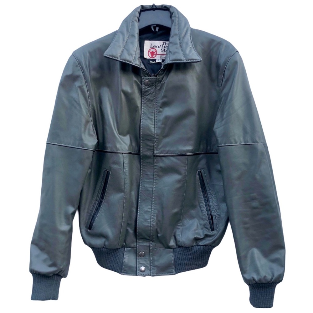 The Leather Shop True Vintage Authentic Leather Motorcycle Casual Jacket 38R